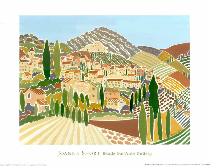 The Old Town, Vaison la Romaine by Joanne Short - 16 X 20" - Fine Art Poster.