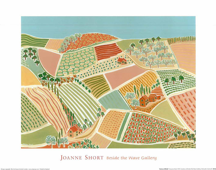 Rasteau Hillside by Joanne Short - 16 X 20" - Fine Art Poster.