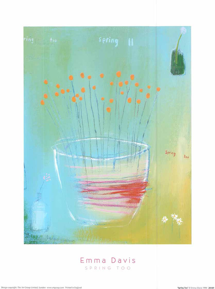 Spring Too by Emma Davis - 12 X 16" - Fine Art Poster.