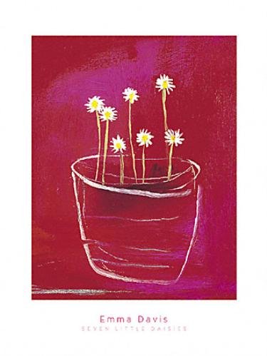 Seven Little Daisies by Emma Davis - 12 X 16 Inches (Art Print)
