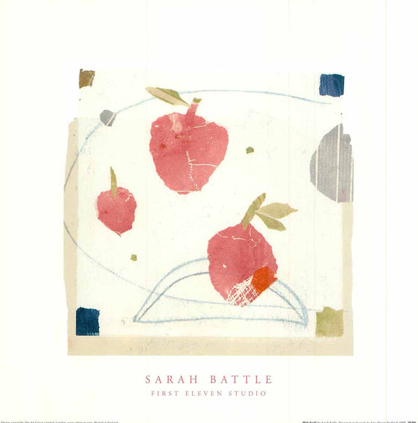 Pink Fruits by Sarah Battle - 16 X 16" - Fine Art Posters.
