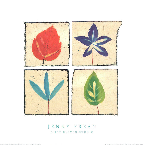 4 feuilles par Jenny Frean - 16 X 16 pouces (impression d’art)