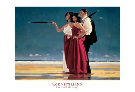 L'Homme disparu I de Jack Vettriano - 20 X 28" - Affiches d'art.