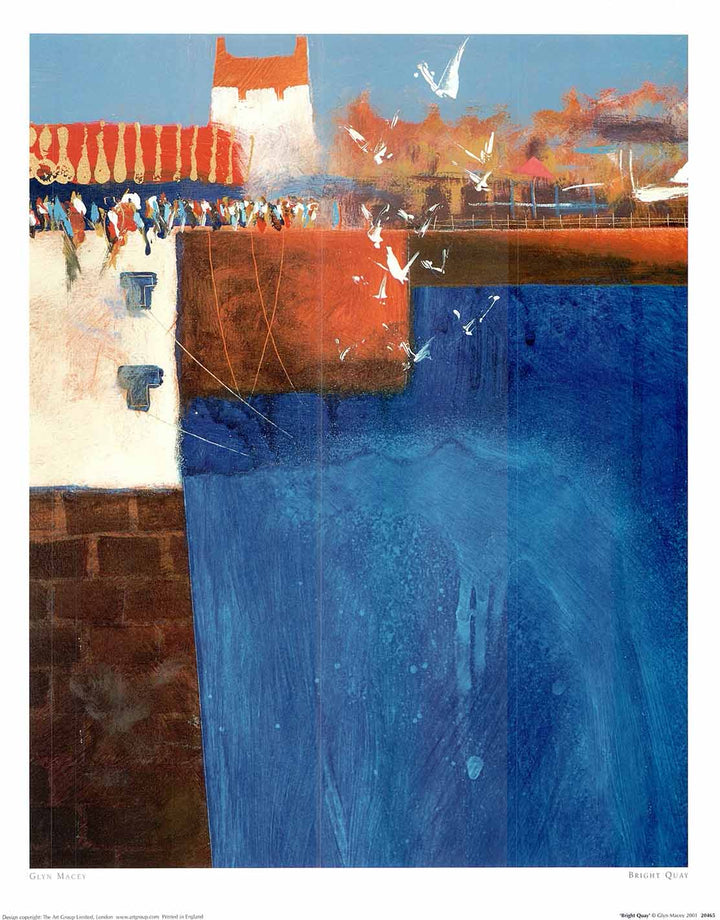 Bright Quay by Glyn Macey - 16 X 20" - Fine Art Poster.