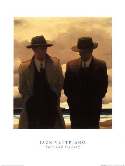 Amateur Philosophers by Jack Vettriano - 24 X 32 Inches (Art Print)