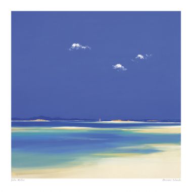Distant Islands by John Miller - 24 X 24 Inches (Art Print)