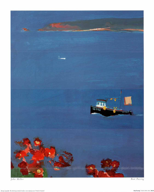 Boat Passing by John Miller - 16 X 20 Inches (Art Print)