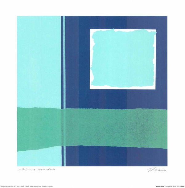 Fenêtre bleue de Jacqueline Hearn - 16 X 16" - Affiches d'art.