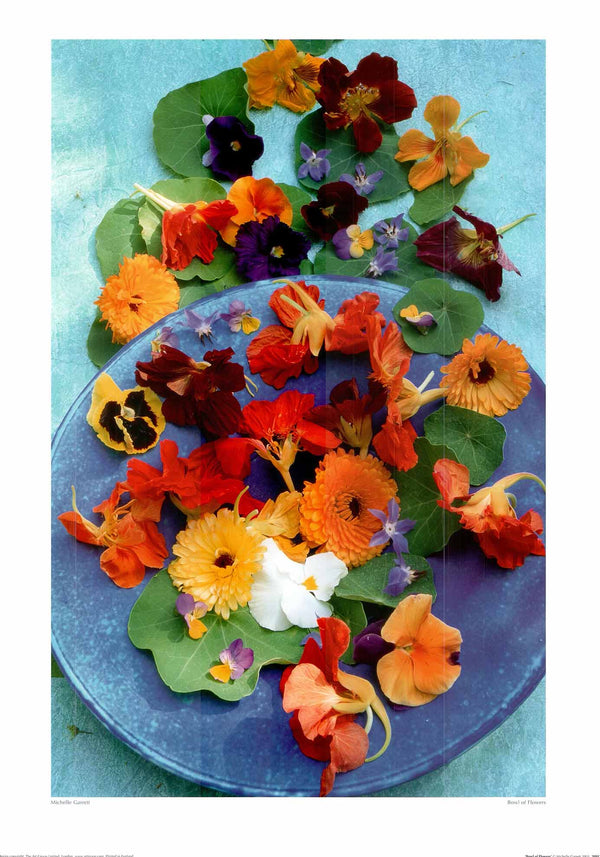 Bowl of Flowers by Michelle Garrett - 20 X 28" - Fine Art Posters.