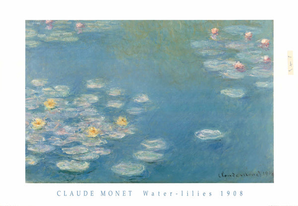 Waterlilies, 1908 Claude Monet - 28 X 40 Inches (Art Print)