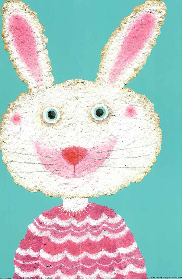 Mrs Rabbit by Sophie Fatus - 16 X 12" - Fine Art Poster.