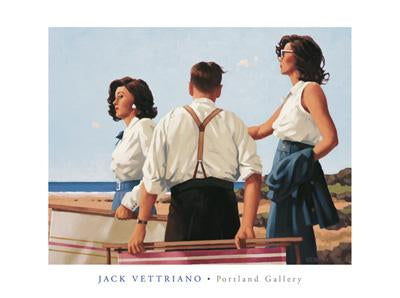 Young Hearts by Jack Vettriano - 24 X 32 Inches (Art Print)