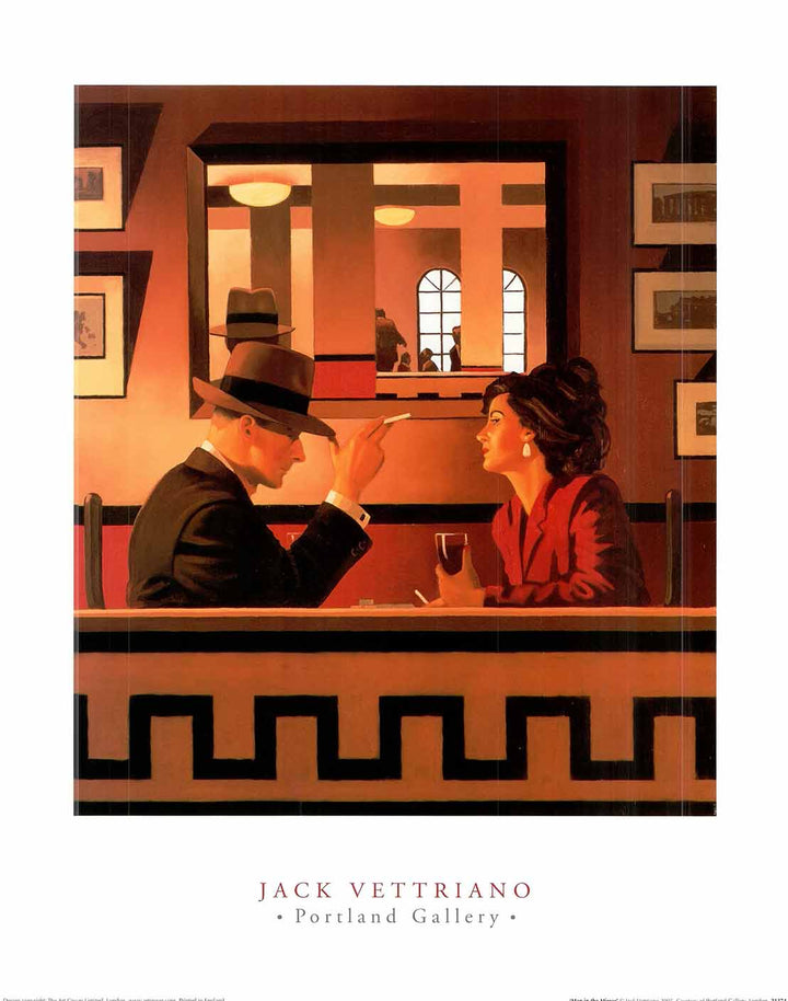 Man in the Mirror by Jack Vettriano - 16 X 20" - Fine Art Poster.