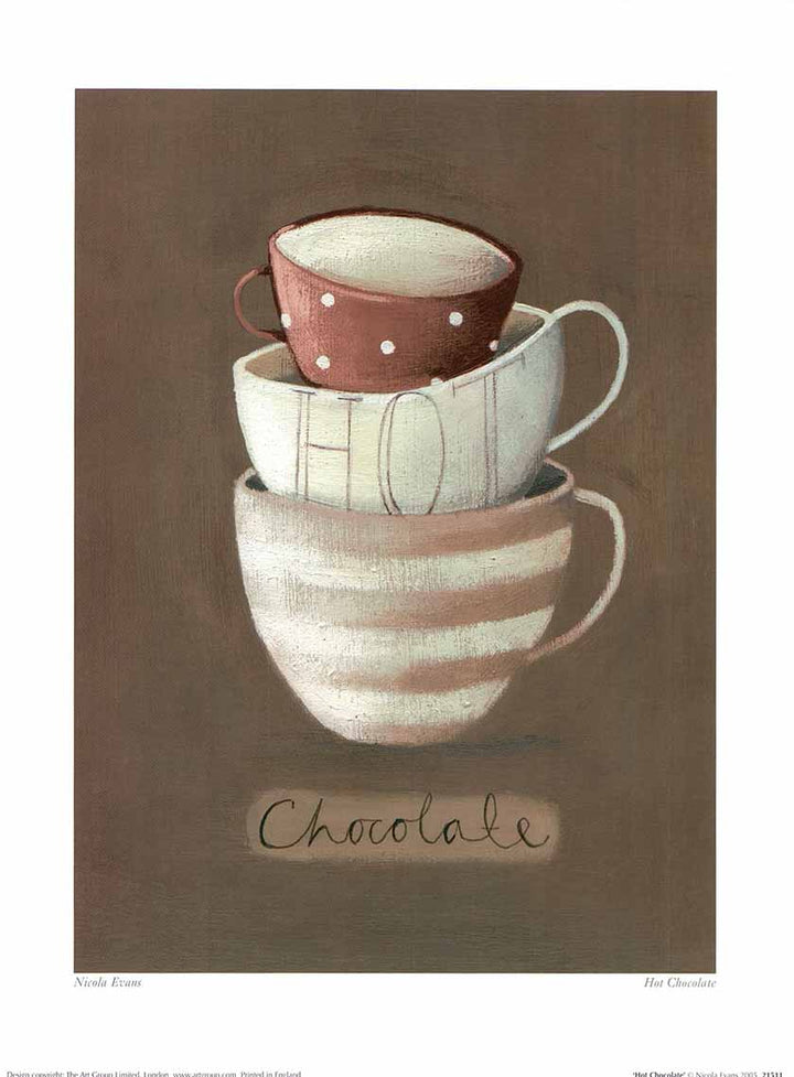 Hot Chocolate by Nicola Evans - 12 X 16" - Fine Art Poster.