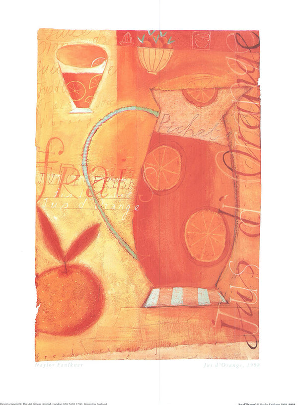 Orange Juice by Naylor Faulkner - 12 X 16 Inches (Art Print)