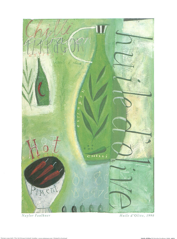 Huile d'olive par Naylor Faulkner - 12 X 16" - Affiches d'art.