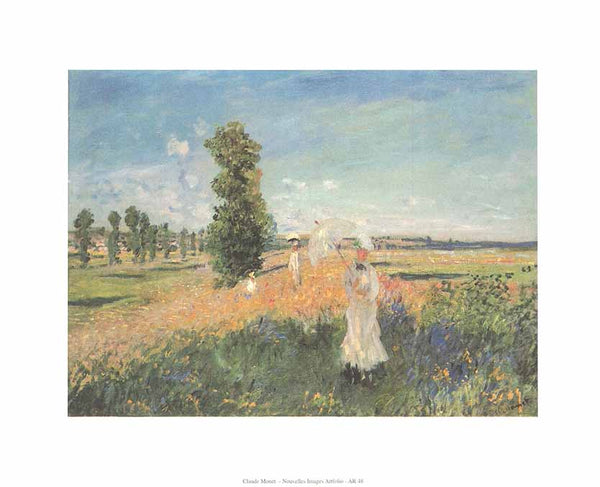 The Outing, 1875 by Claude Monet - 10 X 12" - Fine Art Poster.