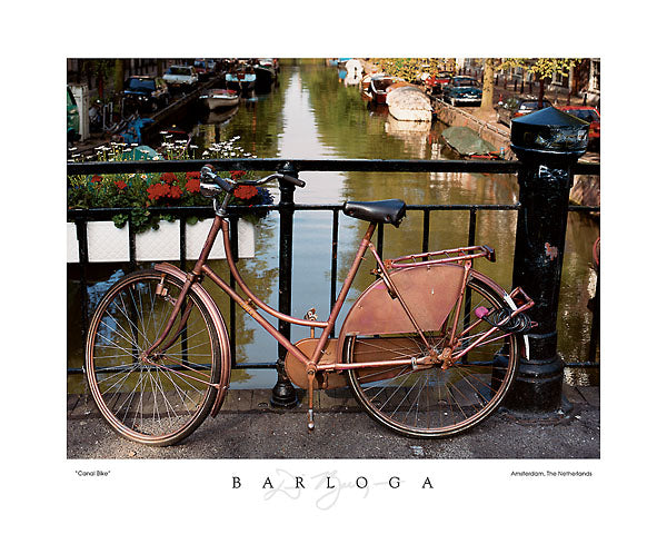 Canal Bike by Dennis Barloga - 16 X 20" - Fine Art Poster.