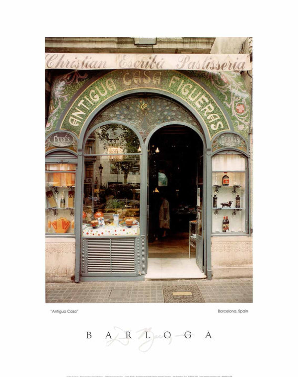 Antigua Casa, Barcelona Spain by Dennis Barloga - 16 X 20" (Poster)