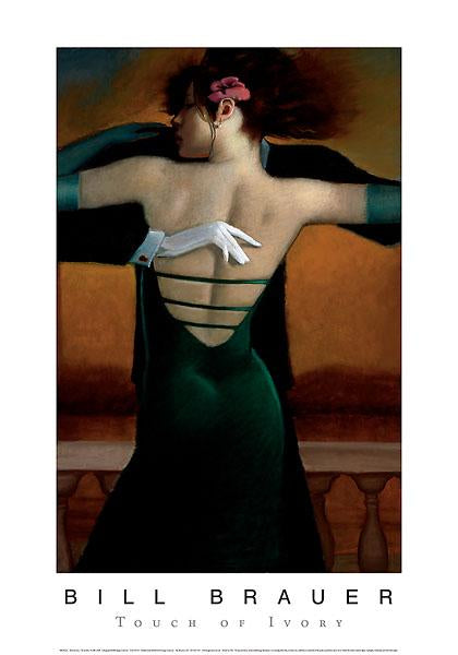 Touch of Ivory by Bill Brauer - 14 X 20" - Fine Art Poster.