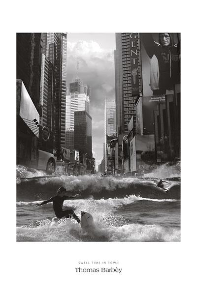 Swell Time in Town by Thomas Barbey - 24 X 36" - Fine Art Poster.