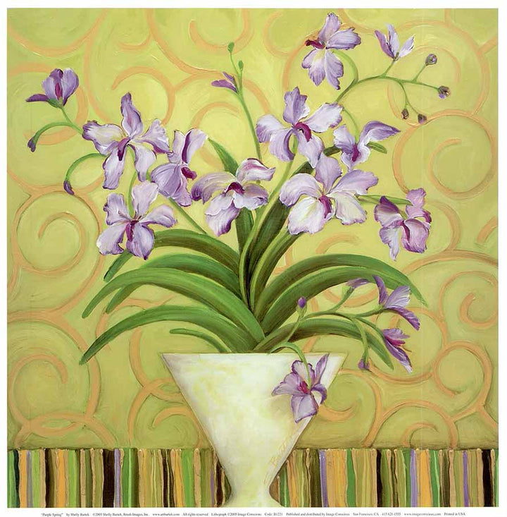 Purple Spring by Shelly Bartek - 12 X 12 Inches (Poster)