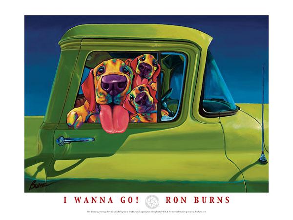 I Wanna Go! by Ron Burns - 18 X 24" - Fine Art Poster.