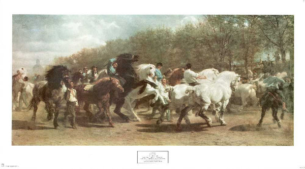 The Horse Fair by Rosa Bonheur - 22 X 39" - Fine Art Poster.