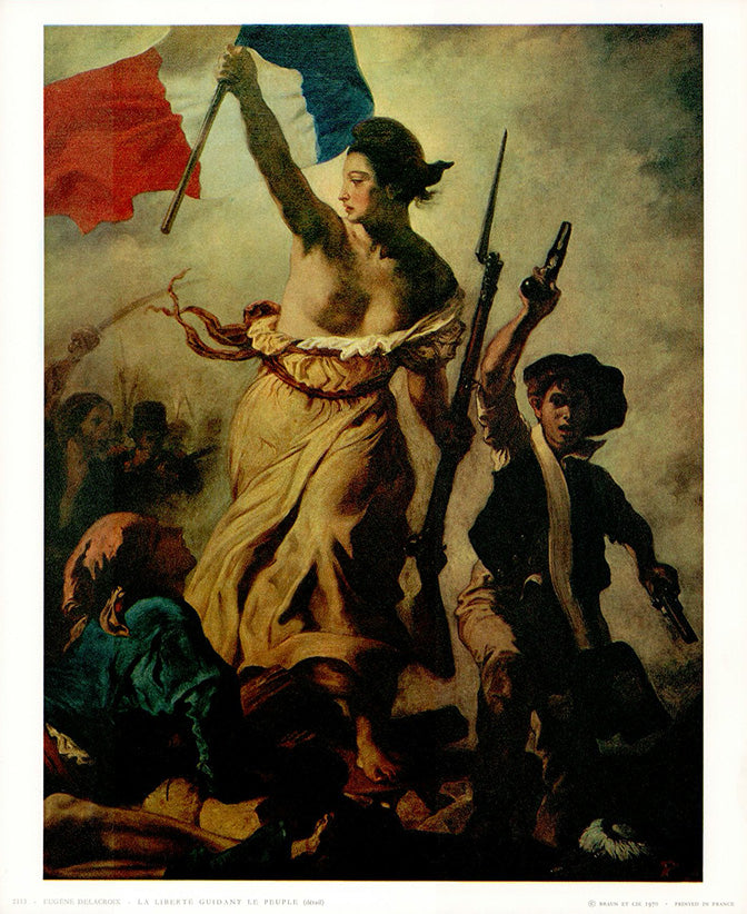Liberty Leading the People by Eugene Delacroix - 10 X 12 Inches (Poster)