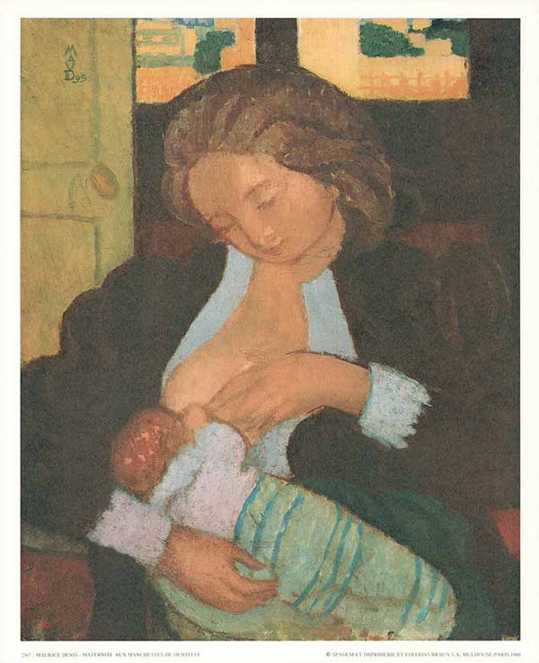 Mother and Child, 1895 by Maurice Denis - 10 X 12" - Fine Art Poster.