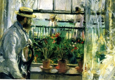 Egene Manet at the Isle of Wight, 1875 by Berthe Morisot - 5 X 7 Inche ...