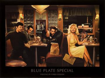 Blue Plate Special by Chris Consani - 24 X 32" - Fine Art Poster.