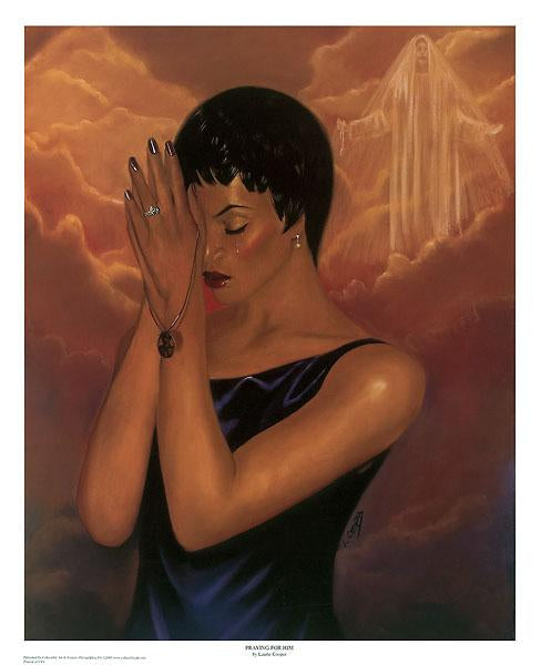 Praying for Him by Laurie Cooper - 22 X 27" - Fine Art Poster.