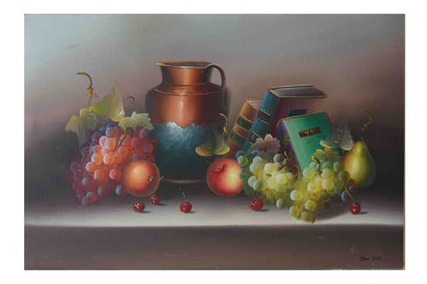 Still Life - (Oil Painting on Canvas-Ready to Hang)