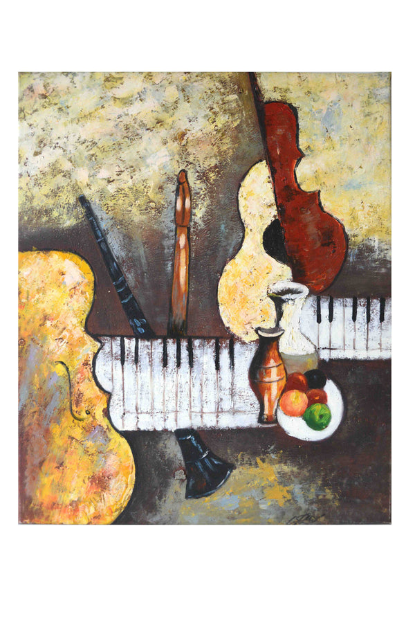 Musical I - (Oil Painting on Canvas Ready to Hang)