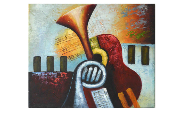 Musical II - (Peinture à l'huile sur toile prête à accrocher)