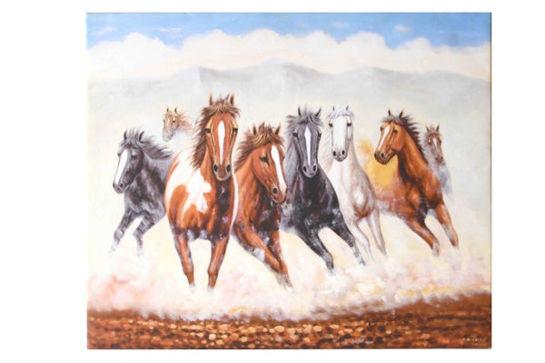 Horses - (Giclee Canvas Ready to Hang)