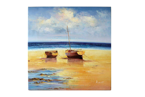 Restful Moorings - (Oil Painting on Canvas Gallery Wrap Ready to Hang)