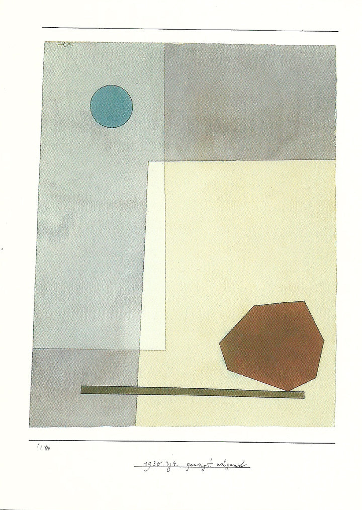 Doubtful Balance, 1930 by Paul Klee - 5 X 7 Inches (Greeting Card)