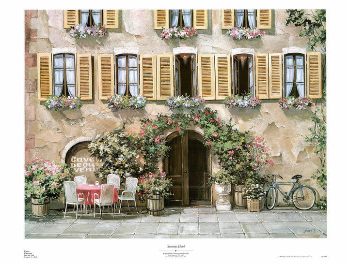 Sorrento Hotel by Roger Duvall - 28 X 36" - Fine Art Poster.