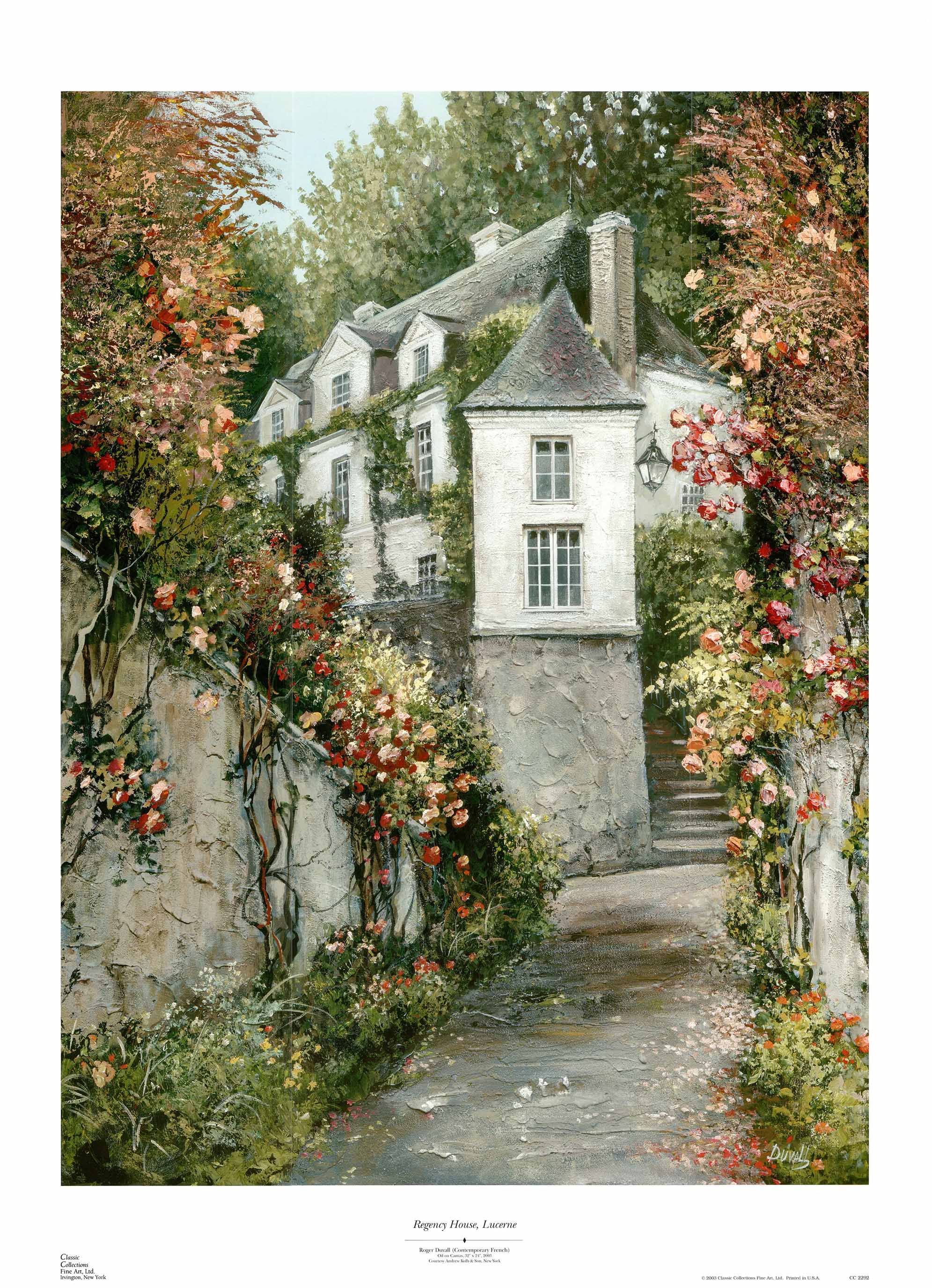 Original Framed Print, buy Stairway to Provence”, Roger Duvall