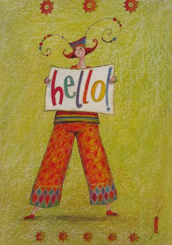 Hello! by Gaelle Boissonnard - 5 X 7 Inches (Greeting Card)