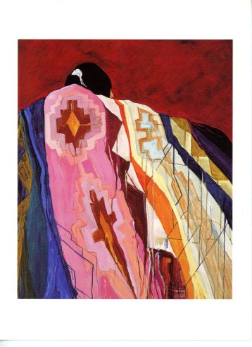 Many Colored Blankets, 1990 by Dolona Roberts - 5 X 7 Inches (Greeting Card)