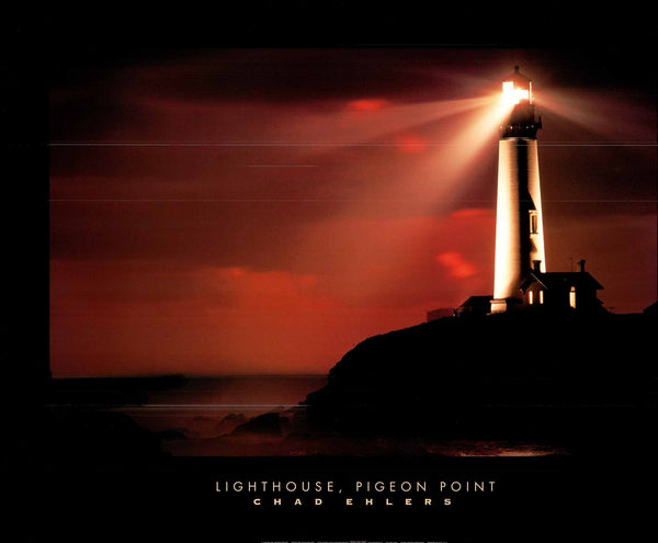 Lighthouse, Pigeon Point by Chad Ehlers - 25 X 32" - Fine Art Poster.