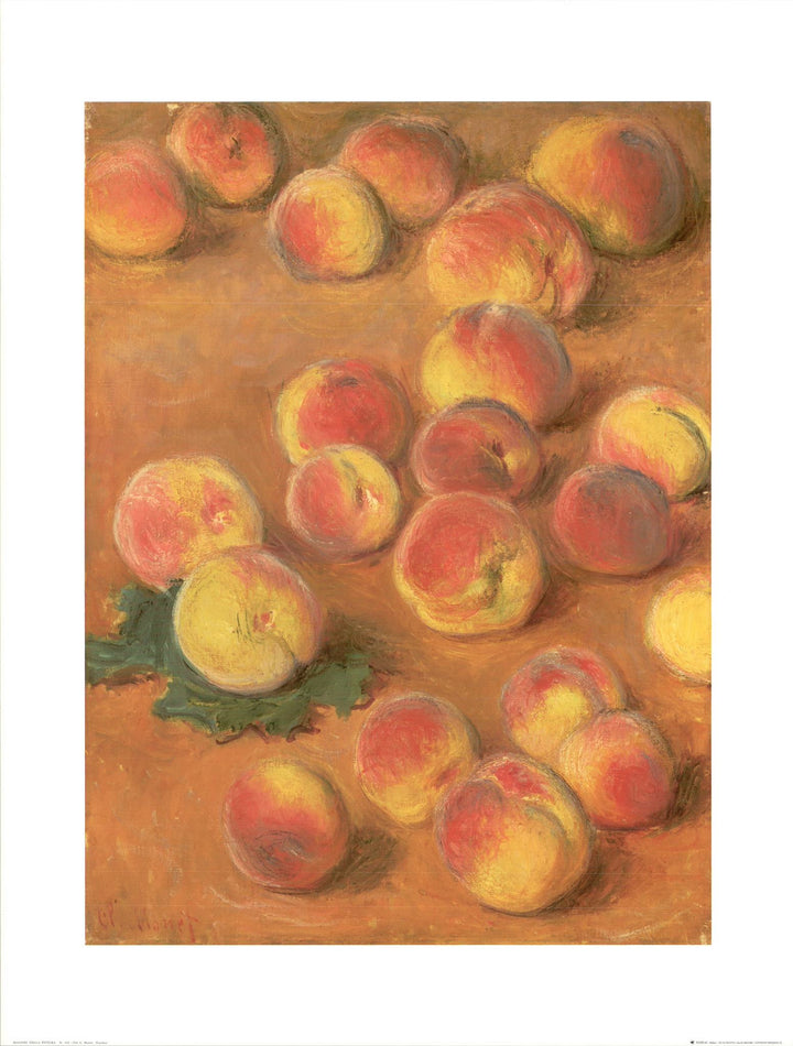 Peaches by Claude Monet - 24 X 32" - Fine Art Poster.