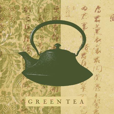 Green Tea by Paula Scaletta - 8 X 8" - Fine Art Poster.