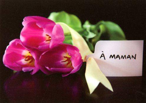 A Maman (Message a l’intérieur) par Marylène Lucas - 5 X 7 Pouce (Greeting Card)