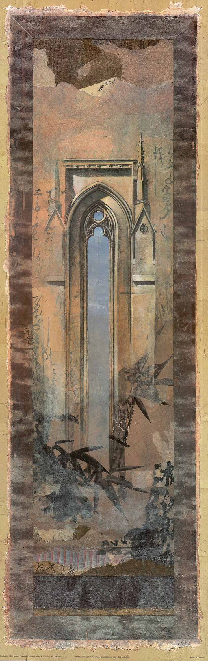 Gothic III, 1996 by Donald Farnsworth - 12 X 36" - Fine Art Poster.