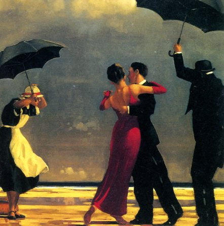 The Singing Butler by Jack Vettriano - 6 X 6 Inches (Greeting Card)