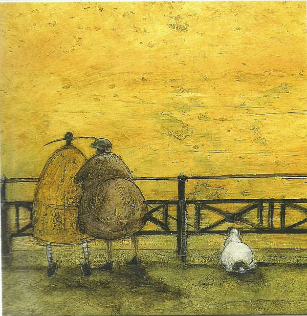 A Romantic Interlude by Sam Toft - 6 X 6 Inches (Greeting Card)